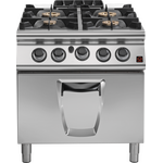 Prismafood Gasherd 4 Brenner mit Gasbackofen