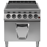 Prismafood Elektroherd Glaskeramik mit 4 Kochzonen und Backofen