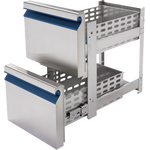 Prismafood Schubladenblock 2x 1/2 (BxTxH): 43 x 62,5 x 68,5 cm