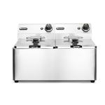 Hendi Fritteuse Kitchen Line - 2x8L, Kitchen Line, 16L, 230V/7000W, 542x430x(H)351mm