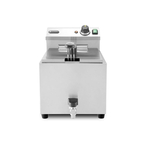 Hendi Fritteuse XL mit Ablasshahn, Profi Line, 10L, 400V/6600W, 300x585x(H)377mm