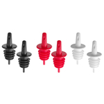 BarUp Freeflow-Ausgießer, 2x schwarz, 2x weiß, 2x rot, Rot, 6 Stk