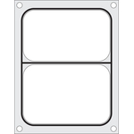 Hendi Matrize für Versiegelungsmaschine, ein zweiteiliger Behälter (227x178 mm)