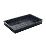 Hendi Gastronorm-Behälter, emailliert, GN 2/1, Schwarz, 530x650x(H)20mm, Rechteckig