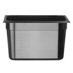 Hendi Gastronorm-Behälter 1/2, Profi Line, 12,5L, Schwarz, 325x265x(H)200mm