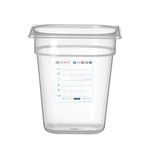 Hendi Gastronorm-Behälter 1/6, GN 1/6, 3,4L, Transparent, 176x162x(H)200mm
