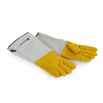 Hendi Leder-Grillhandschuhe hitzebeständig – 2 Stück, 2 Stk., (L)460mm