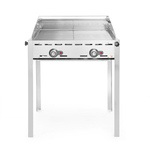 Hendi Grillsystem Green Fire mit 2 Brennern, Profi Line, 2 Edelstahl Grillroste GN 1/1, 11,6kW, 740x612x(H)825mm
