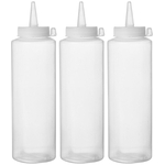 Hendi Spenderflaschen, 3er Set, 0,7L, Transparent, 3 Stk., ⌀70x(H)240mm