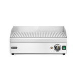 Hendi Grillplatte gerillt, Kitchen Line, 220-240V/2400W, 527x404x(H)233mm
