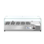 Arktic Aufsatz-Kühlvitrine Gastronorm 1/4, 5x GN 1/4, 230V/180W, 1205x335x(H)460mm