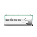 Arktic Aufsatz-Kühlvitrine Gastronorm 1/3, 4x GN 1/3, 230V/180W, 1208x400x(H)456mm