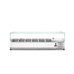 Arktic Aufsatz-Kühlvitrine Gastronorm 1/3, 6x GN 1/3, 230V/180W, 1405x420x(H)456mm
