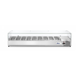 Arktic Aufsatz-Kühlvitrine Gastronorm 1/3, 9x GN 1/3, 230V/180W, 2005x420x(H)456mm