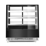 Arktic Kühlvitrine mit 3 geneigten Regalen, 650L, Schwarz, 230V/490W, 1200x833x(H)1460mm