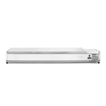 Arktic Aufsatz-Kühlvitrine Gastronorm 1/3, 7x GN 1/3, 230V/180W, 1605x420x(H)630mm