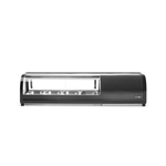 Arktic Sushi-Vitrine, Im Lieferumfang enthalten: 4x GN 1/3 (H) 40 mm., GN 1/3, Schwarz, 220-240V/190W, 1177x426x(H)296mm