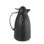 Hendi Isolierkanne mit Innenbehälter aus Glas, 1L, Schwarz, ⌀140x(H)268mm