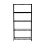 Hendi Lagerregal mit 5 Fächern, Schwarz, 910x455x(H)1830mm