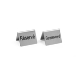 Hendi Tischschild Reserviert - 4 Stk., Réservé, 50x35x(H)40mm