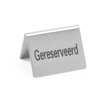Hendi Tischschild Reserviert - 4 Stk., Gereserveerd, 50x35x(H)40mm