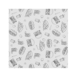 Hendi Einschlagpapier, fettdicht, Fastfood-Muster, 500 Stk., 305x305mm