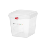 Hendi GN 1/6 Behälter, Polypropylen, GN 1/6, 2,6L, Transparent, 176x162x(H)150mm, Rechteckig