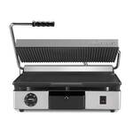 Milantoast Kontaktgrill, oben gerillt, unten glatt, Grillfläche: Oben gerillt, unten glatt