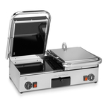 Milantoast Glaskeramik Doppel Kontaktgrill, glatt, Grillfläche: Glatt