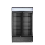 Arktic Rückwandkühlschrank mit hinterleuchteter Blende, zweitürig, 512L, Schwarz, 220-240V/510W, 1120x585x(H)1900mm