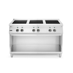Hendi Induktionsherd mit 6 Kochfeldern, 400V/25500W, 1200x700x(H)890mm