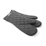 Hendi Ofenhandschuhe – 2 Stück, Baumwolle mit feuerfester Beschichtung, Schwarz, 2 Stk., (L)380mm