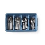 Hendi Besteck-Set mit Tablett, Blau, 525x300x(H)95mm, Rechteckig