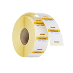 Hendi Täglich anwendbare Lebensmittelsicherheitsetiketten, mehrfach verwendbar, leicht entfernbar , Dienstag, Gelb, 1000 Stk., 25x25mm