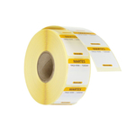 Hendi Täglich anwendbare Lebensmittelsicherheitsetiketten, mehrfach verwendbar, leicht entfernbar , Gelb, 1000 Stk., 25x25x(H)mm