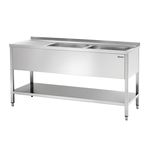 Bartscher Spüle 700, B 1600, 2 Becken RE