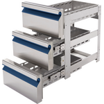 Prismafood Schubladenblock 3x 1/3 (BxTxH): 43 x 62,5 x 68,5 cm