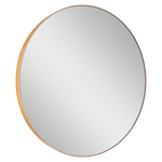 Aliseo ORE Badezimmerspiegel - Ø 600 mm, gold gebürstet, Durchmesser: 600 mm
