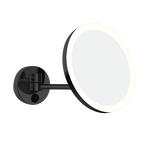Aliseo LED MY Kosmetikspiegel mit Schwenkarm schwarz matt, Farbe: Schwarz, Variante: Schwenkarm
