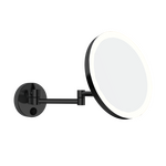 Aliseo LED MY Kosmetikspiegel mit Doppel-Schwenkarm schwarz matt, Farbe: Schwarz, Variante: Doppel-Schwenkarm