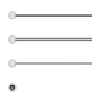 Aliseo Pearl Pro Handtuchwärmer Handtuchheizkörper - 3 Rohre, chrom