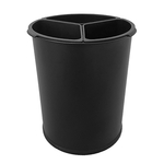 Aliseo Prestige Abfallbehälter - matt schwarz, 3 x 3 Liter