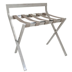 Aliseo Kofferablage - mit Rückenlehne, chrom/beige