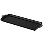 Aliseo Welcome Tray Serviertablett - schwarz, Porzellan-Optik, 324 x 21 x 131 mm