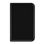 Aliseo Courtesy Tray Tablett - schwarz glänzend, 400 x 16 x 200 mm