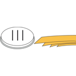 Neumärker Pasta-Scheibe Ø 57 mm Pappardelle für Nudelmachine PF25E/PF40E 