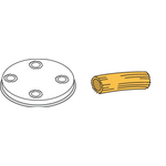 Neumärker Pasta-Scheibe Ø 57 mm Maccheroni für Nudelmachine PF25E/PF40E 