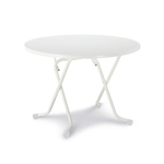 Barths Dublin - Klapptisch rund Ø 100 cm, Weiß