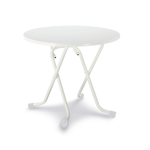 Barths Dublin - Klapptisch rund Ø 80 cm, Weiß