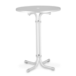 Barths Multiflex - Runder Bartisch 80 cm, Weiß